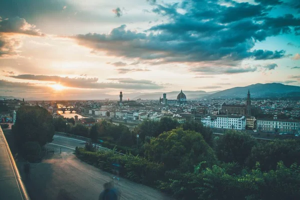Näkymät Nähtävyyksistä Ympäri Firenzeä Italia — kuvapankkivalokuva