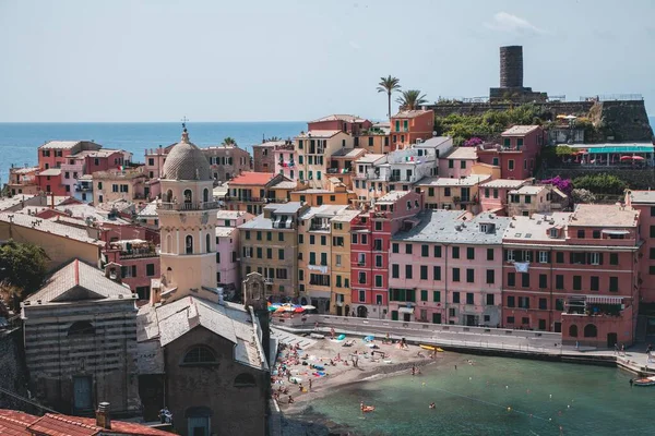 Uitzicht Vernazza Cinque Terre Italië — Stockfoto