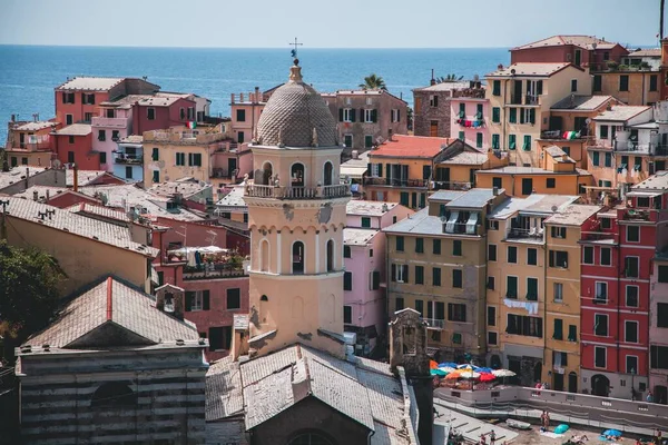 Vistas Vernazza Cinque Terre Italia — Foto de Stock