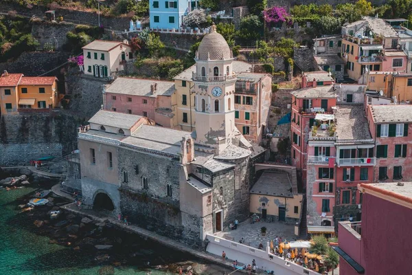 Vistas Vernazza Cinque Terre Italia — Foto de Stock
