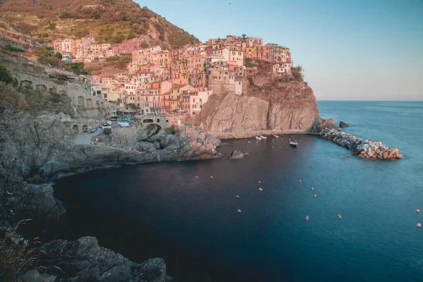 Utsikt Över Manarola Cinque Terre Italien — Stockfoto