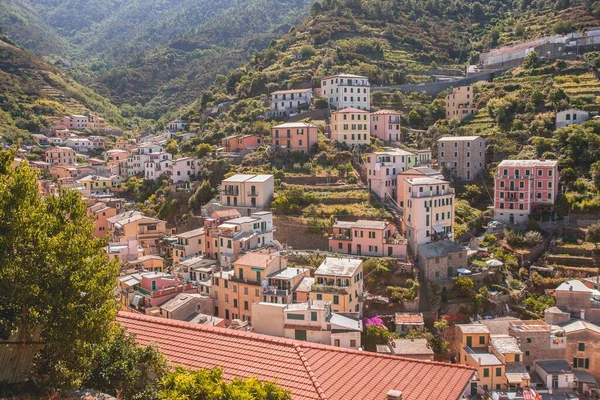 Riomaggiore Cinque Terre Italy — стокове фото