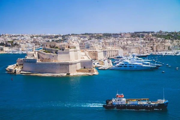 Angelo Kalesi Valletta Malta Görüldü — Stok fotoğraf