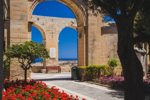 Jardines Del Alto Barrakka Valeta Malta —  Fotos de Stock
