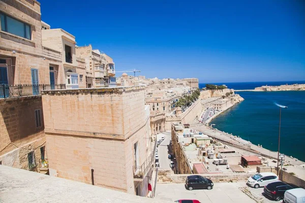 Vistas Desde Valeta Capital Malta — Foto de Stock