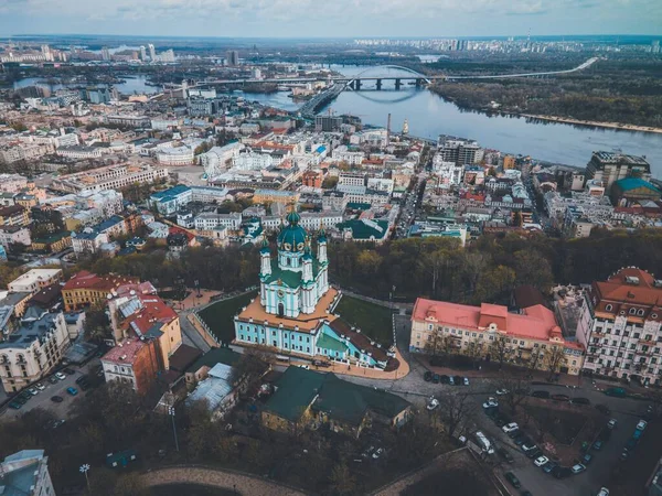 Andrew Church Seen Kyiv Ukraine — Stock Photo, Image