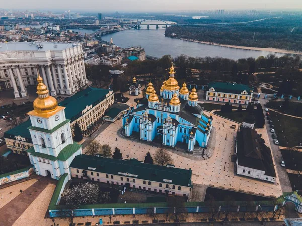 Свято Михайловский Золотокупольный Монастырь Киеве Украина — стоковое фото