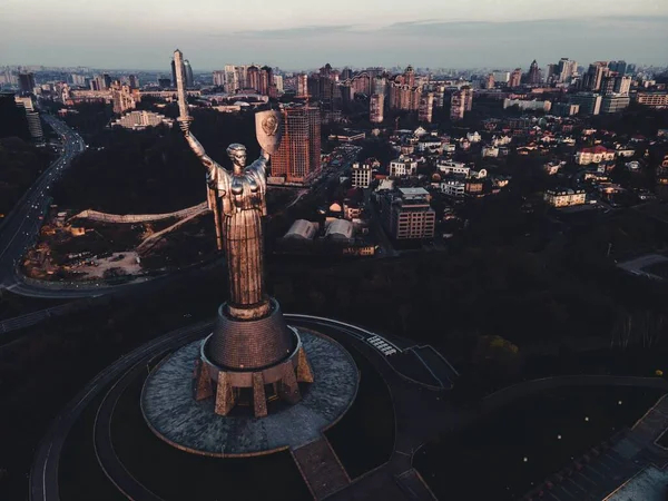 stock image Views of the Motherland Monument in Kyiv, Ukraine