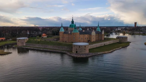 Κάστρο Kalmar Slott Όπως Φαίνεται Στο Smaland Σουηδία — Φωτογραφία Αρχείου