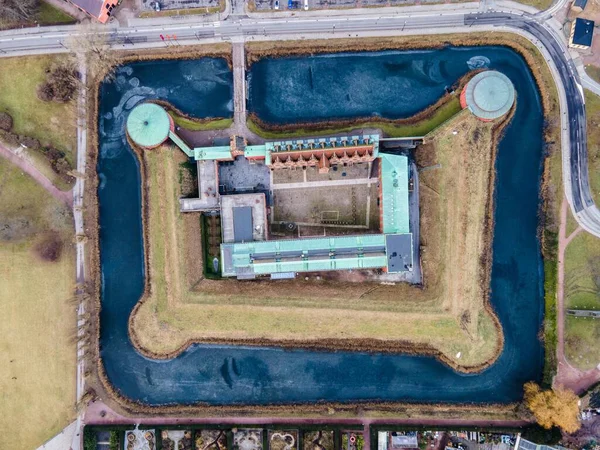 Castelo Malmo Por Drone Skane Suécia — Fotografia de Stock