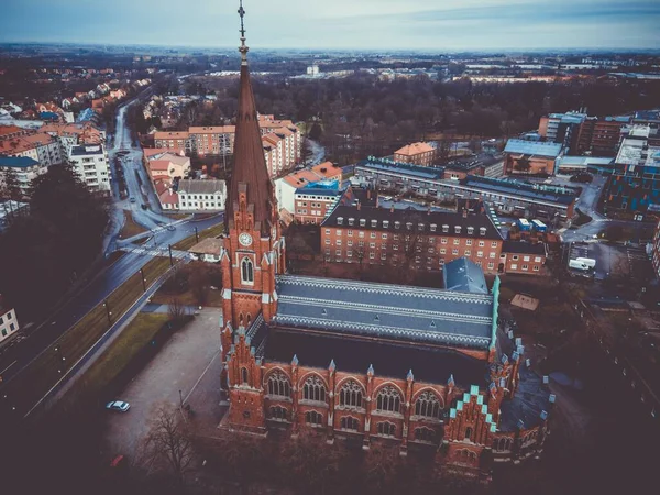 スウェーデンのルンドで見られるすべての聖人教会 — ストック写真