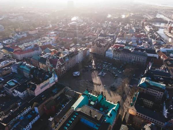 Vista Cidade Malmo Suécia — Fotografia de Stock