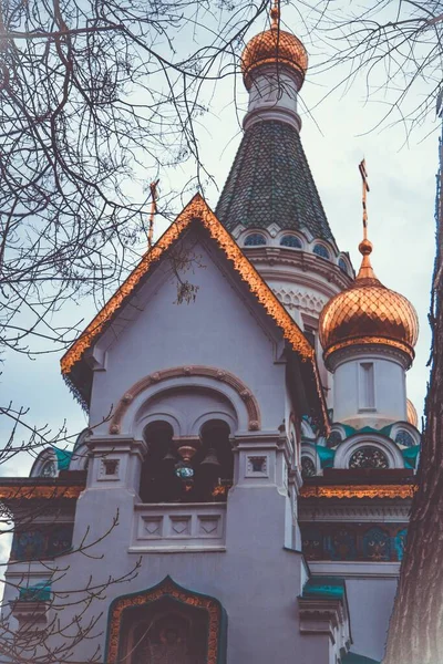 Eglise Russe Sveti Nikolay Mirlikiiski Sofia Bulgarie — Photo