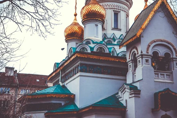 Ruská Církev Sveti Nikolay Mirlikiiski Sofii Bulharsko — Stock fotografie