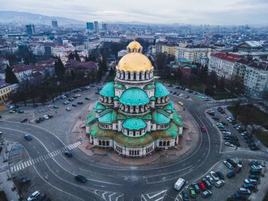 Alexander Nevsky Cathedral in the city of Sofia, Bulgaria clipart