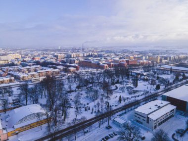 Uppsala, İsveç kışın görüldüğü gibi