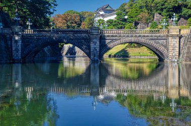 Tokyo, Japonya 'daki İmparatorluk Sarayı' nda Seimon Stonebridge.