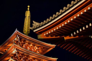 Sensi-Ji 'den Tapınak ve Pagoda, Tokyo, Japonya