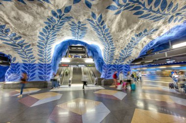 Stockholm Tüneli 'nin T-Centralen İstasyonu