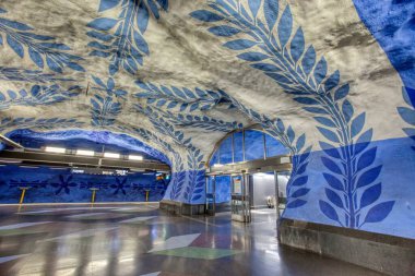 Stockholm Tüneli 'nin T-Centralen İstasyonu
