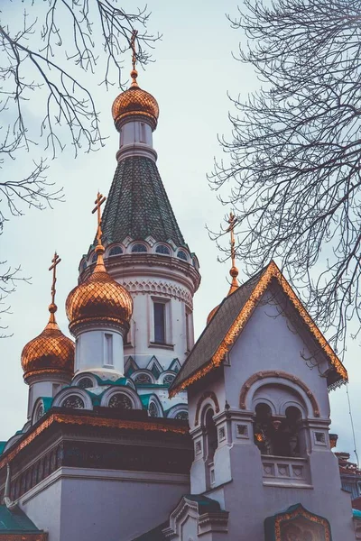 Eglise Russe Sveti Nikolay Mirlikiiski Sofia Bulgarie — Photo