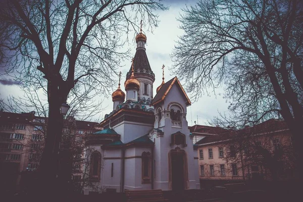 Ruská Církev Sveti Nikolay Mirlikiiski Sofii Bulharsko — Stock fotografie