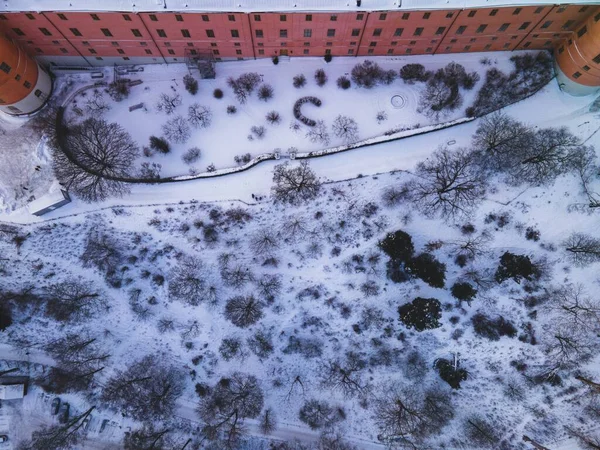 Uppsala Sveç Kışın Görüldüğü Gibi — Stok fotoğraf