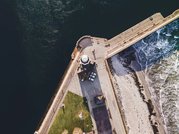 Lighthouse Coastline Helsinborg Sweden — Φωτογραφία Αρχείου