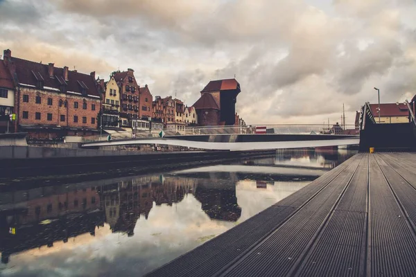 Polonya Nın Gdansk Kentinin Gündüz Görüşü — Stok fotoğraf
