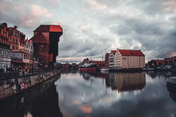 Vistas Diurnas Ciudad Polaca Gdansk —  Fotos de Stock