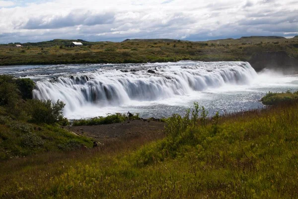 Водопад Факсифосс Высокогорье Исландии — стоковое фото