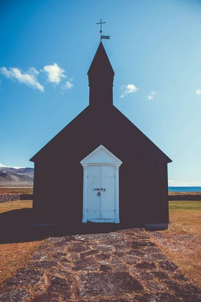 Igreja Budkirkja Península Snaefellsness Islândia — Fotografia de Stock