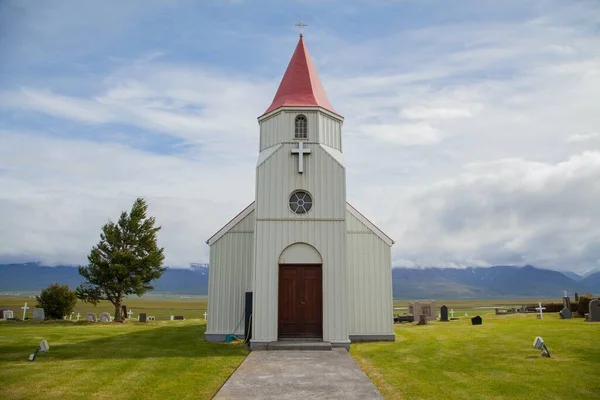 Igreja Glaumbaer Norte Islândia — Fotografia de Stock