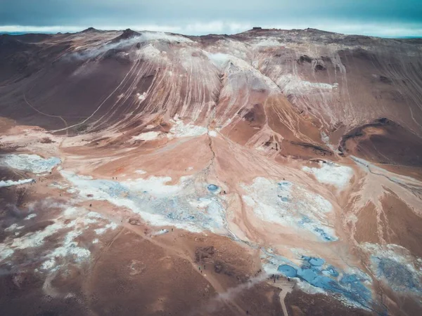 Γεωθερμική Περιοχή Hvevir Στην Ισλανδία — Φωτογραφία Αρχείου