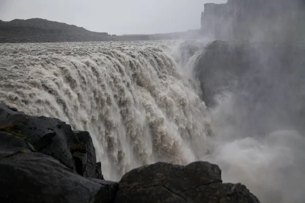 Wodospad Dettifoss Północy Islandii — Zdjęcie stockowe