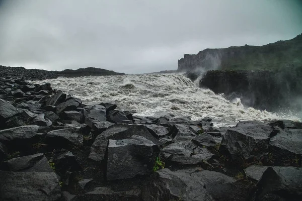 Dettifossův Vodopád Severu Islandu — Stock fotografie