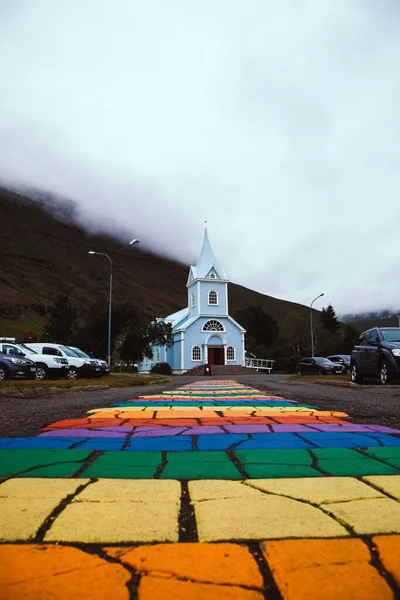 Seydisfjardarkirkja Chiesa Islanda Orientale — Foto Stock