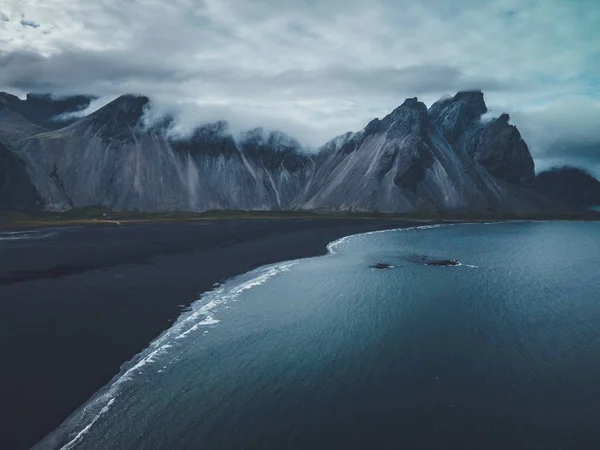 Montanha Vestrahorn Costa Sul Islândia — Fotografia de Stock
