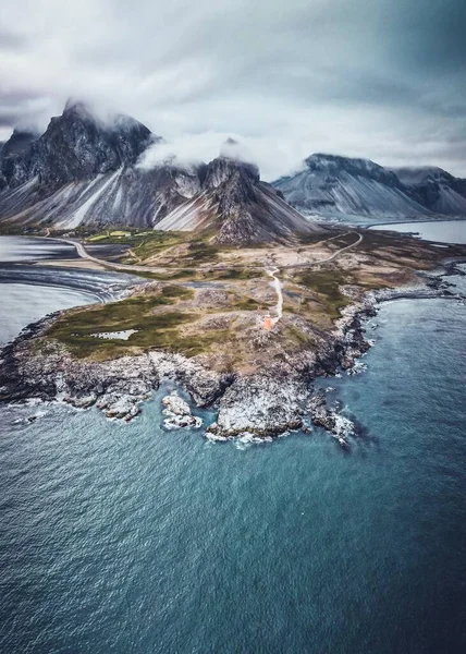 Hvalnes Fyr Islands Sydkust — Stockfoto