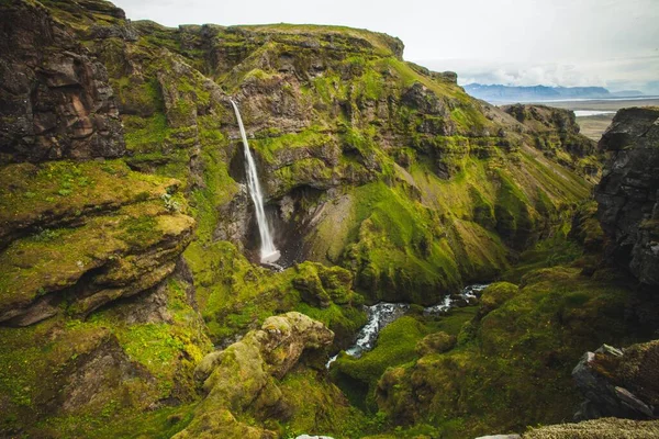 Desfiladeiro Mul Jufur Costa Sul Islândia — Fotografia de Stock