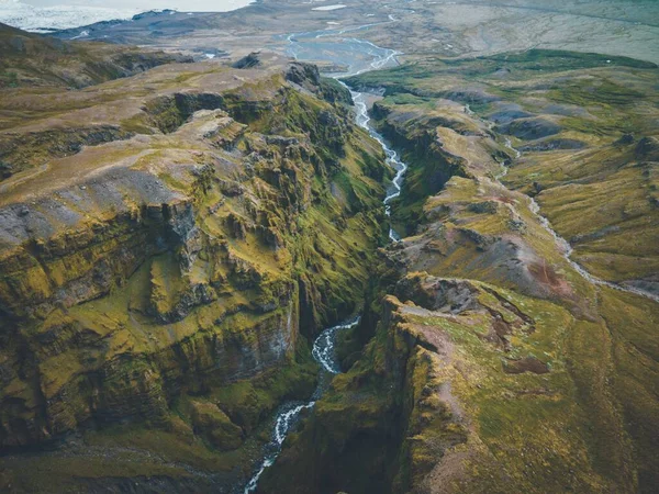 Desfiladeiro Mul Jufur Costa Sul Islândia — Fotografia de Stock