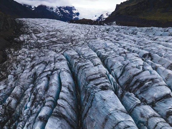 Svinafellsjokull Παγετώνας Στη Νότια Ακτή Της Ισλανδίας — Φωτογραφία Αρχείου