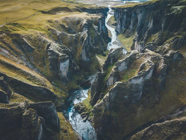 Каньон Фьядлуфур Южном Побережье Исландии — стоковое фото