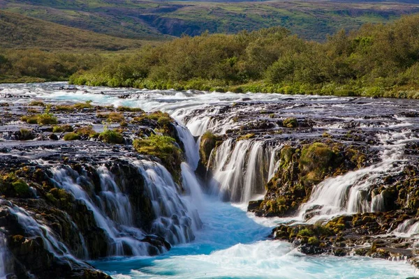 Bruarfoss Vízesés Nyáron Kelet Izlandon — Stock Fotó