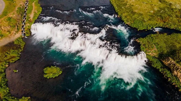 Водоспад Факсі Горах Ісландії — стокове фото