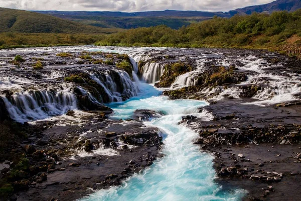 冰岛东部夏季布鲁佛斯瀑布 — 图库照片