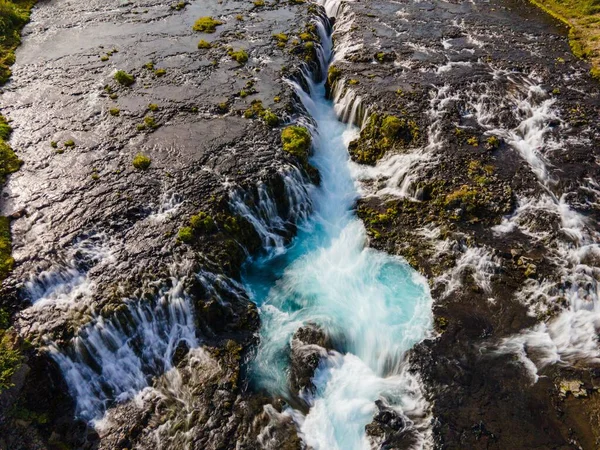 Bruarfoss Cachoeira Nas Terras Altas Islândia — Fotografia de Stock