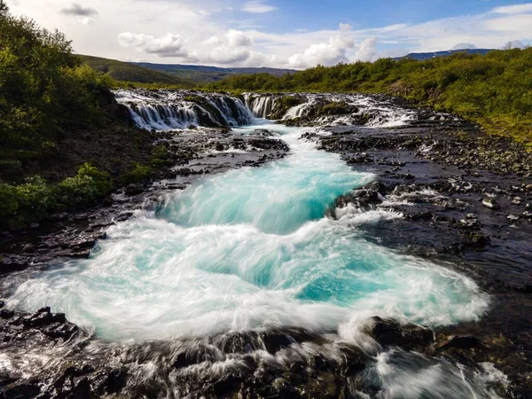 Водопад Бруарфосс Высокогорье Исландии — стоковое фото