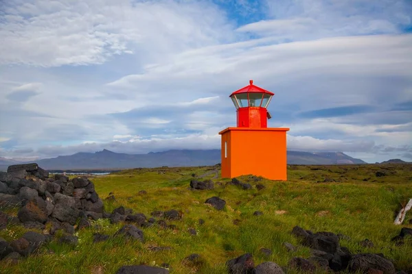 Leuchtturm Ondverdarnes Auf Der Halbinsel Snaefellsness Island — Stockfoto