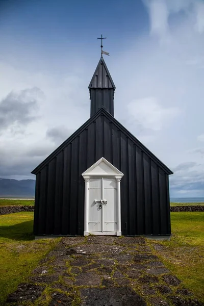Iglesia Budkirkja Península Snaefellsness Islandia — Foto de Stock